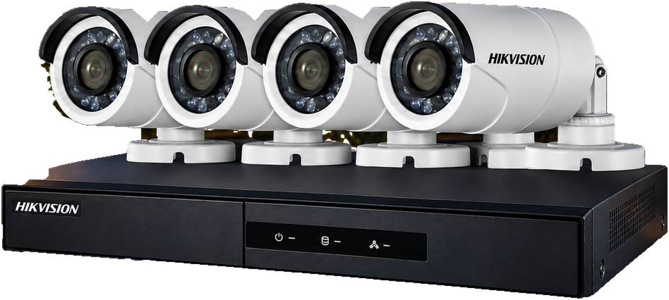 Kit de cuatro cámaras con DVR para casa